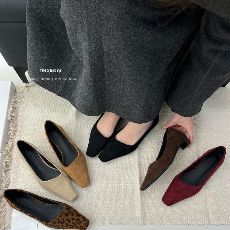 Fashion Branded Pumps Dress Shoes Round Toe Woman 2025 Platform Heels Chunky Sandals All-Match Lace-Up Shallow Mouth Latest Slip On Foot