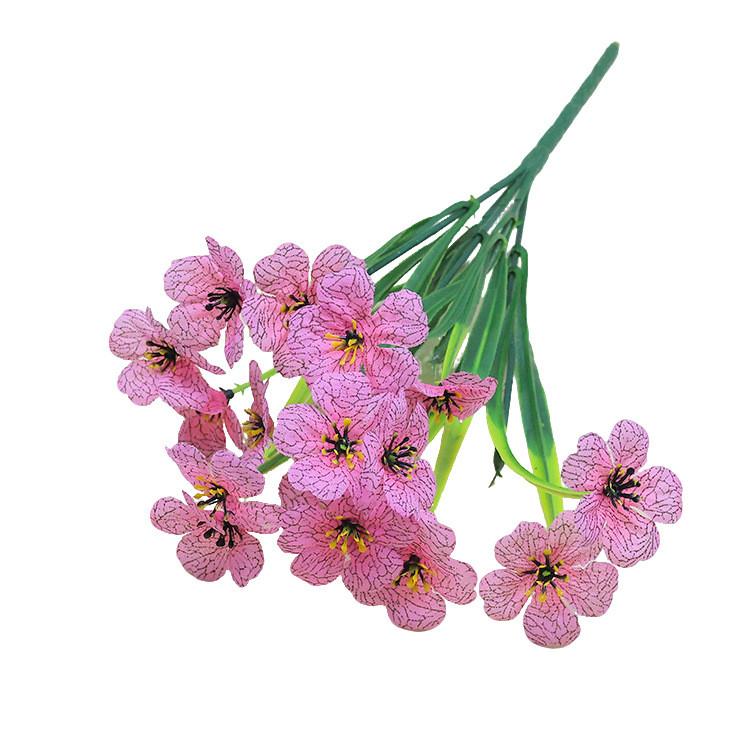 Incana Matthiola Fake Flowers Plastic Plants For Garden And Decoration Wedding