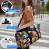 Demon Slayer Anime Print Duffel Bag, Large Capacity Multi-pocket Travel Gym Bag, Overnight Weekender Bag for gift
