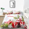 Bedding Set New Bedspread 3D Christmas Decoration Family Bedroom Single Bed Double Bed Full Size Quilt and Pillowcase Microfiber