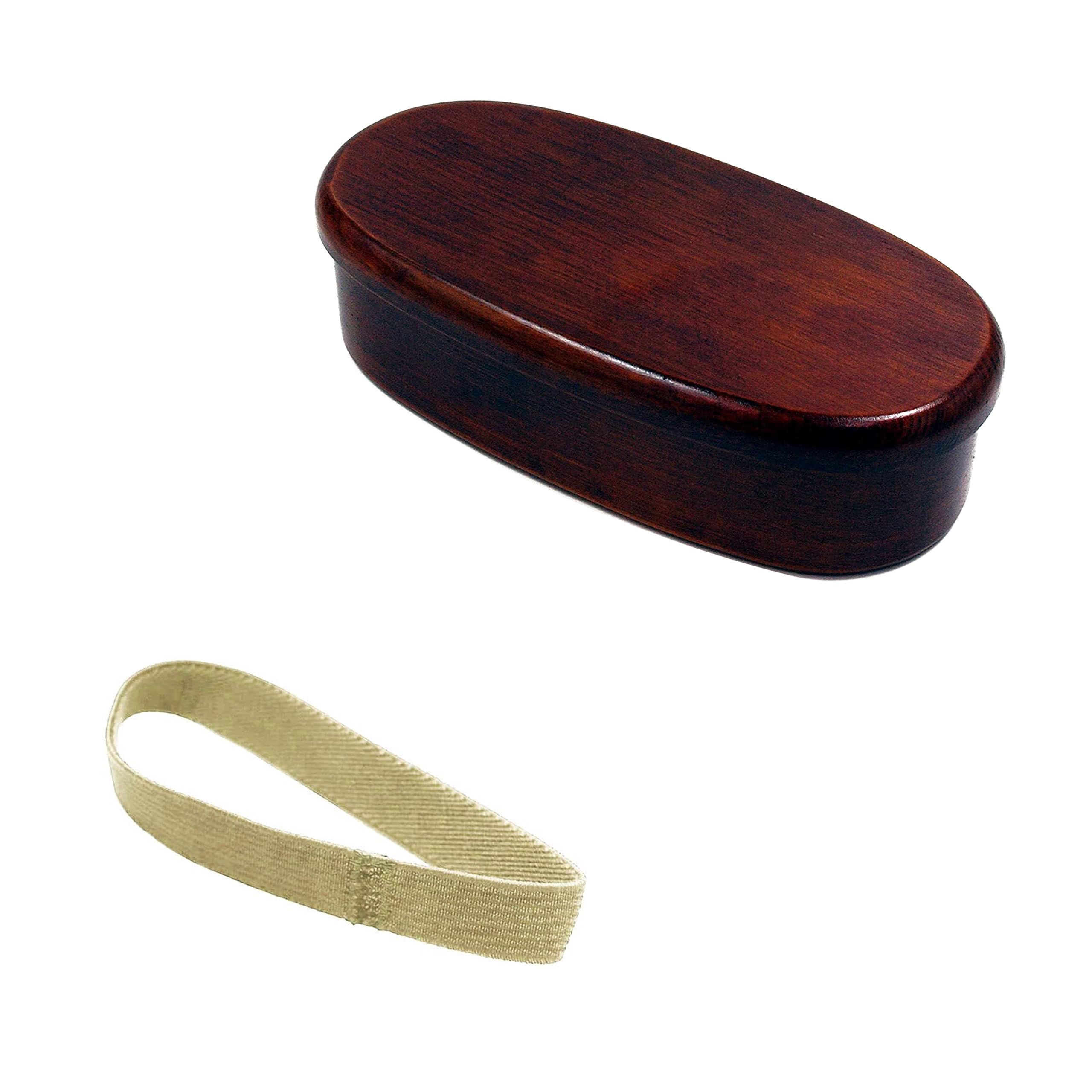 

Осака Чосейдо Деревянная Резная Бэнто Овальная Зернистая 1-ярусная Длинная и Узкая с Разделителем и Бежевой Коробкой, (Деревянная отделка), лакированный, (400 куб. см, Овальный, Полоса)