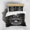 Scandinavian Folklore Motifs Viking Duvet Cover Microfiber Northern Germanic Culture Mjollnir for Women Men Bedroom Decorations