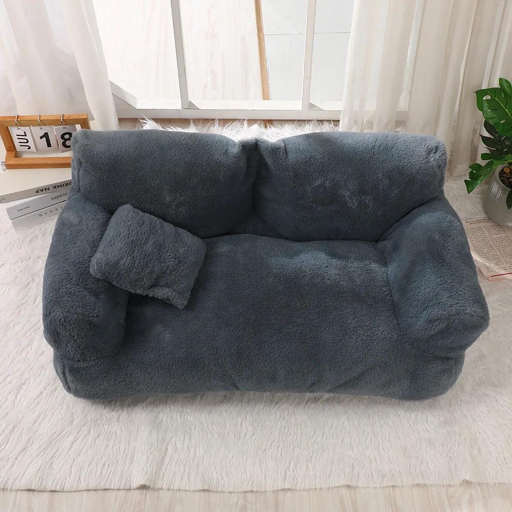 Luxury Cat Bed Super Soft Warm Pet Sofa for Small Dogs Cats Detachable Washable Non-slip Kitten Puppy Sleeping Bed