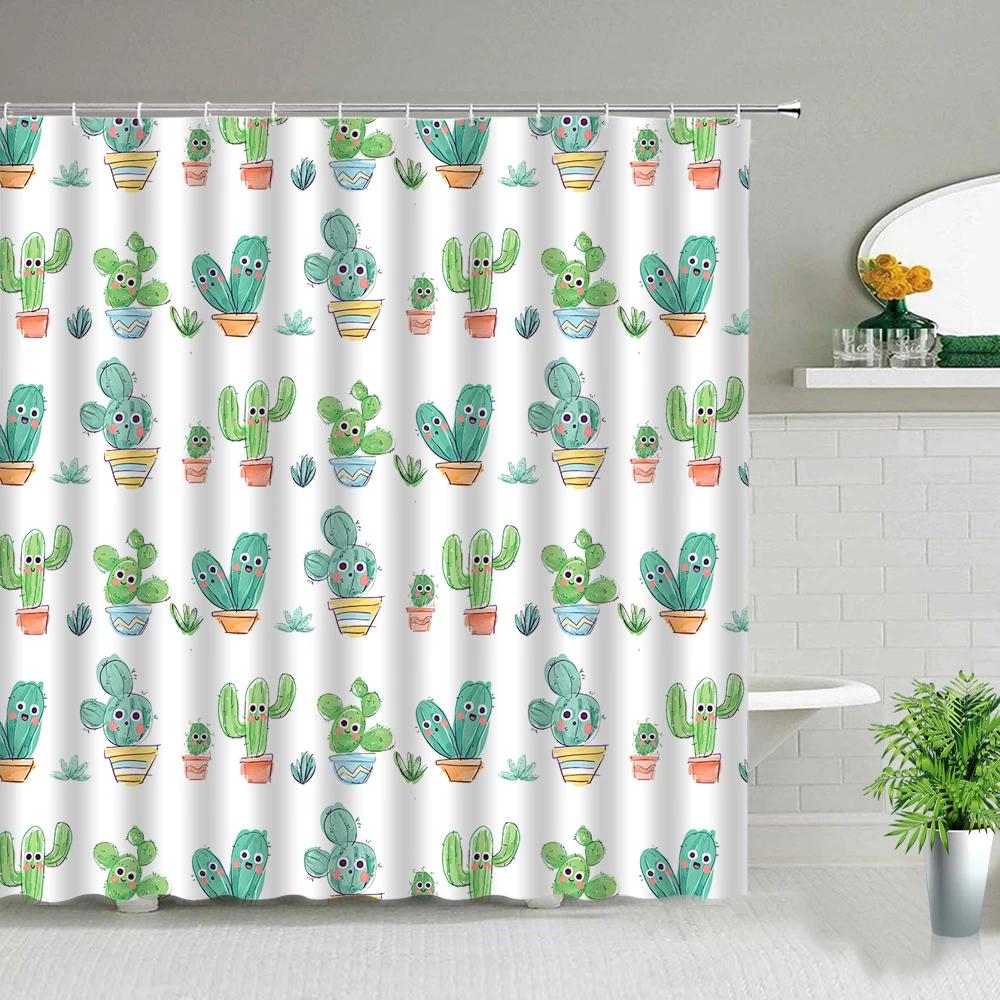 Pink Flower Plant Scenery Shower Curtains Rose Tulip Butterfly Spring Landscape 3d Printing Bathroom Waterproof Bath Curtain Set