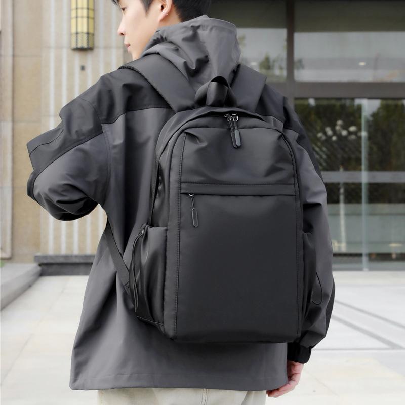 Business backpack, casual backpack, men's large-capacity computer bag, waterproof and simple schoolbag, college students commute to work