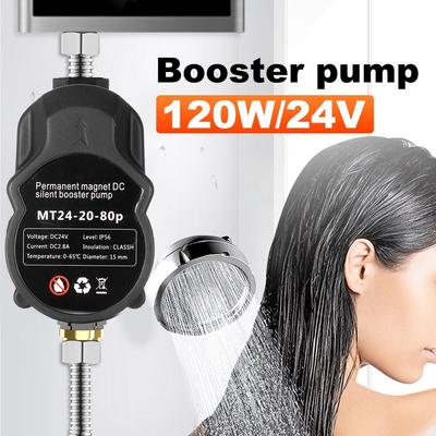 DC24V 120W Mini Water Pump Booster Pump Brushless Water Pump Auto Pressure Controller IP56 Household Water Heater Boost