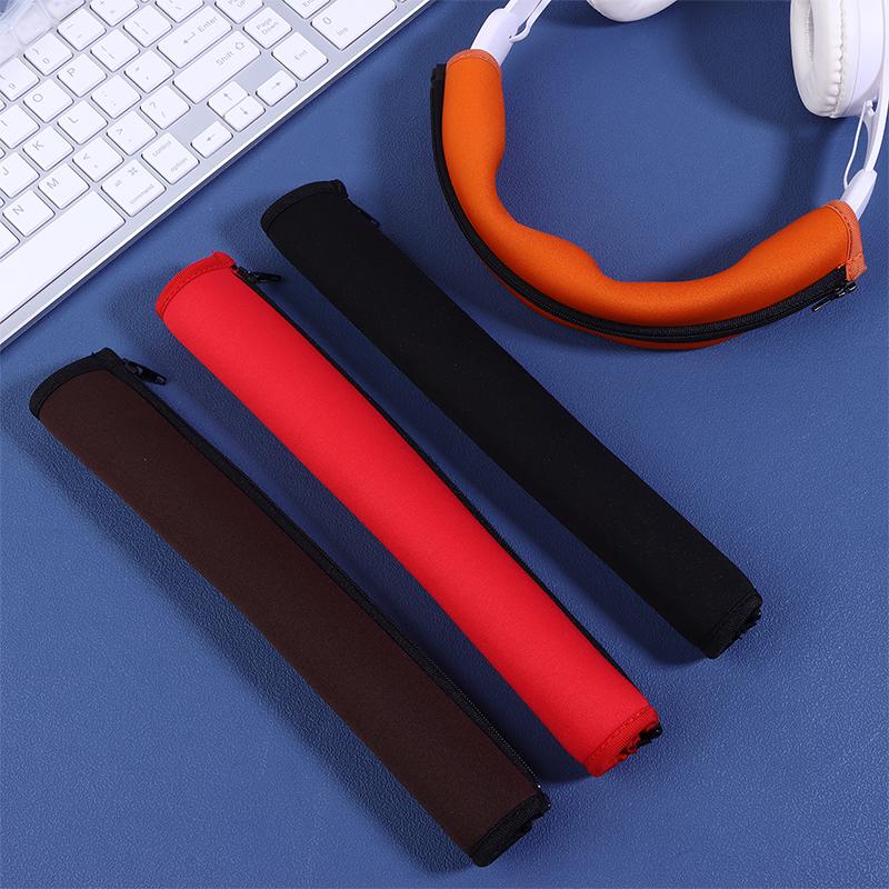 1Pc Audio Technica Zipper Headphone Protector Sleeve Cushion Pad Headband For ATH MSR7 M50X M40 M30 M20 Head Beam