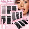 Přírodní vzhled umělých řas Délka 9-16 mm DIY sada pro prodlužování řas Falešné řasy Zvýraznění make-upu