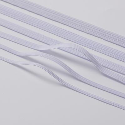 White High Elasticity Elastic Band Fine Elastic Rope Narrow Flat Soft Household Rubber Band Clothing Accessories Fixed Rope