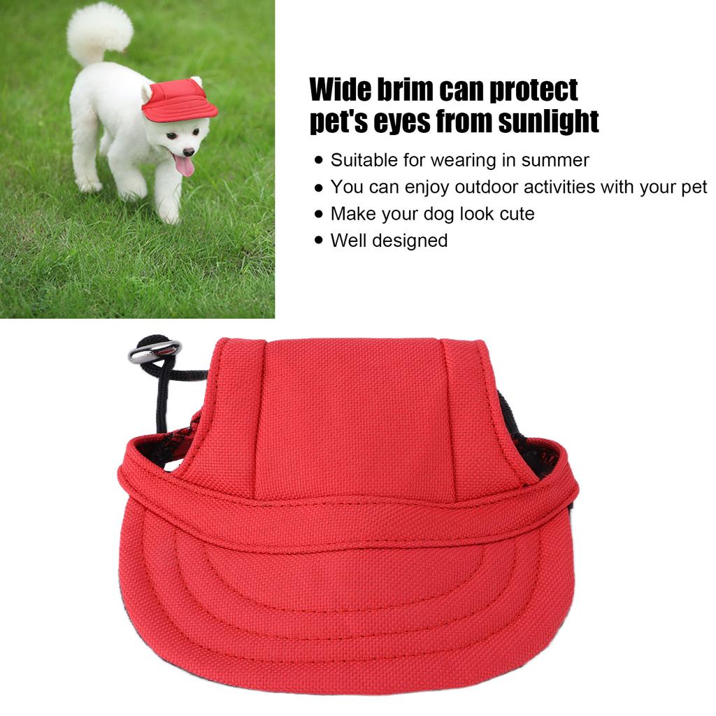 Dog Baseball Hat Sun   Comfortable   Pet Sports Hat with Ear Holes for Small Dogs