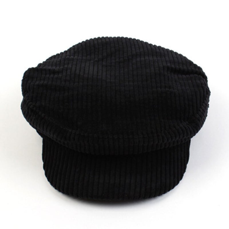 Universal chemistry Bold Corduroy Black Marine Cap corduroy  marine Cap