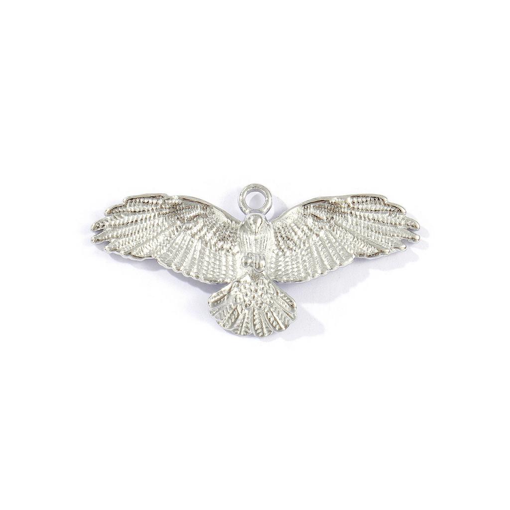 1 Piece 304 Stainless Steel Pendants Multicolor Eagle Animal 3D Charms For DIY Necklace Jewelry Making Findings 4.2cm X 1.9cm