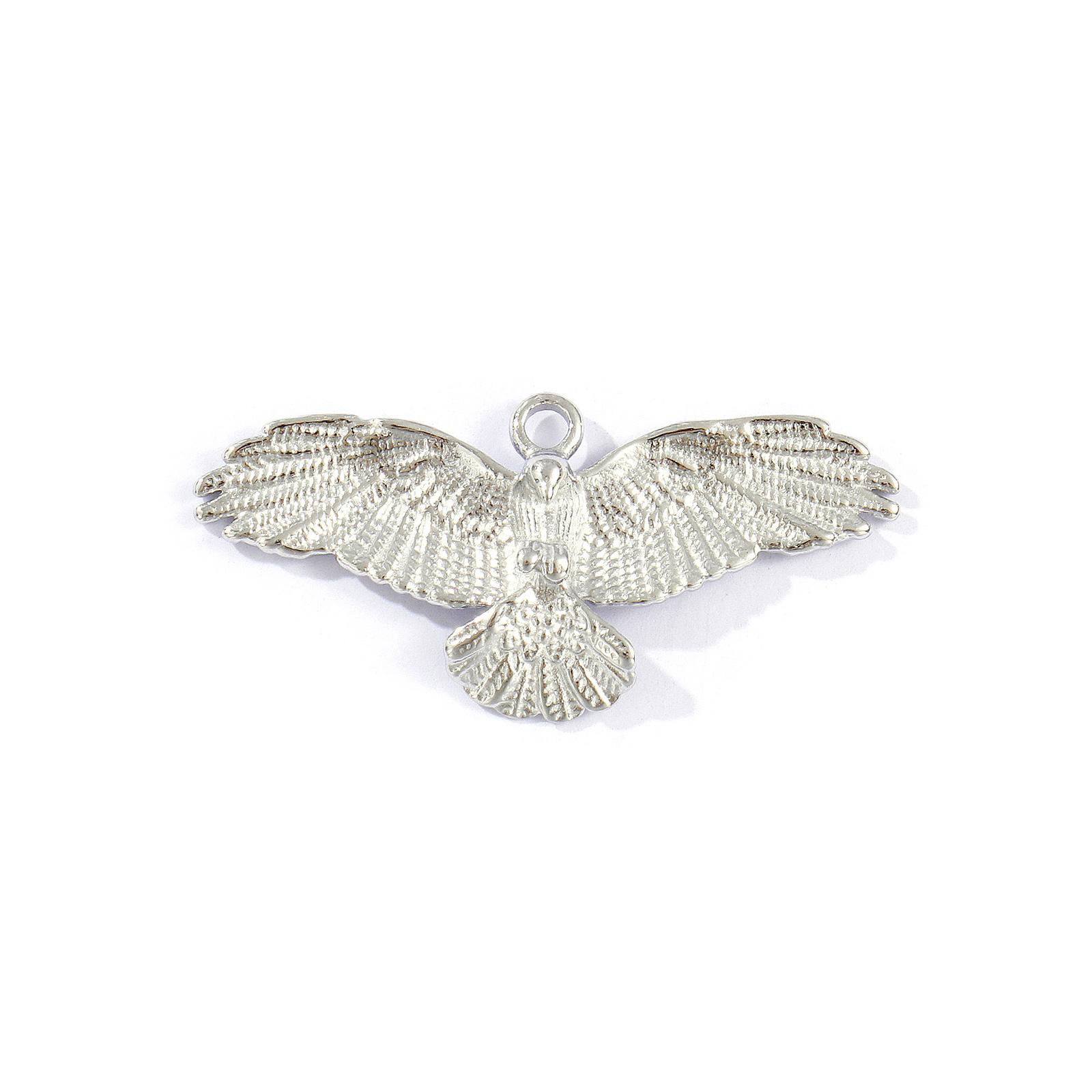 

1 Piece 304 Stainless Steel Pendants Multicolor Eagle Animal 3D Charms For DIY Necklace Jewelry Making Findings 4.2cm x 1.9cm