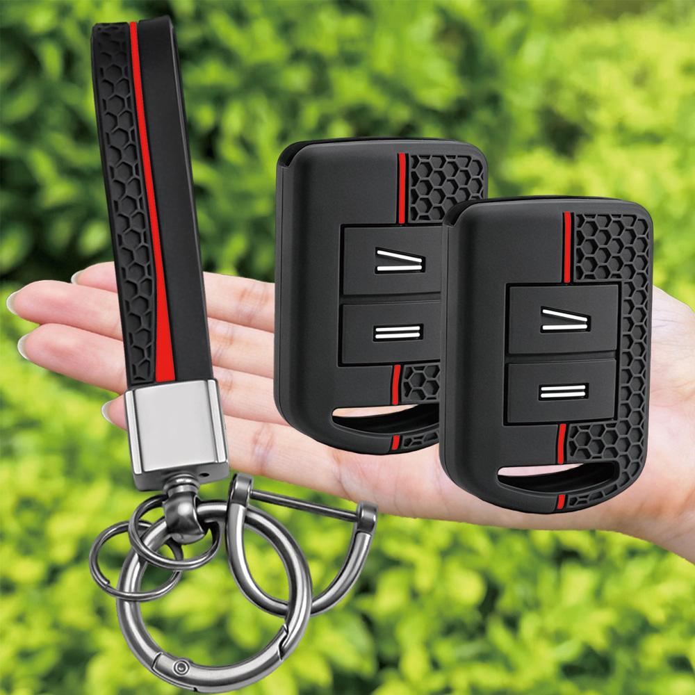 Keychain 2 Buttons For Opel / Vauxhall Agila Corsa C Combo Meriva Tigra Silicone Remote Key Case Fob Shell Cover Skin Jacket