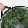 Festive Wreath Storage Container Case Clear Storage Bag for 24-inch Wreaths
