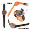 Swatch X OMEGA Exclusive Rubber Strap with Clicker Feature (Black & Orange/LAVA)