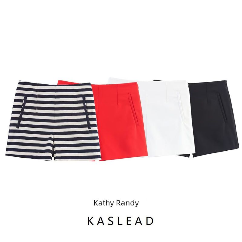 Kaslead New Arrival Women's Clothing Fashion Style Fashion Minimalist High Waist Casual Shorts 1165136