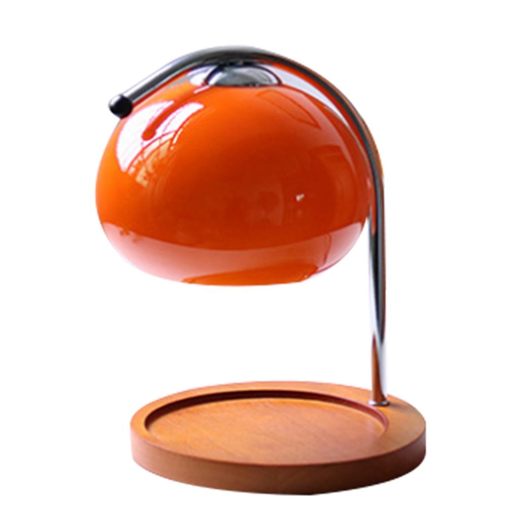 Aroma Wax Melting Lamp Retro Wood Storage Tray Glass Candle Warmer Lamp Bedroom Bedside Ambient