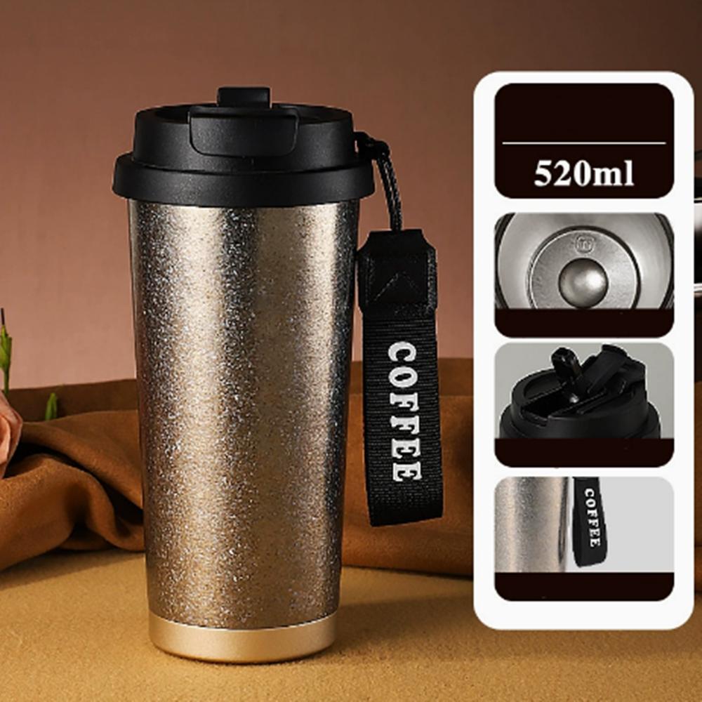 Titanium Insulated Thermal Mug Coffee Cup Travel Tumbler Vaccum Keep Drinks Cold Hot Portable Leakproof For Outdoor Office Car