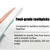 200Pcs/box Plastic Toothpicks Double-headed Disposable Interdental Brush Dental Tooth Flossing Head Oral Hygiene Clean The Mouth
