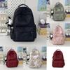 Backpack Nylon Fashionable With Letter Print Design For College Travel And