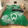 Werder Muster Bettwäsche Heimdekoration Geburtstagsgeschenk ( 1 Bettbezug + 2 Kissenbezüge, ohne Füllung),Fanartikel.