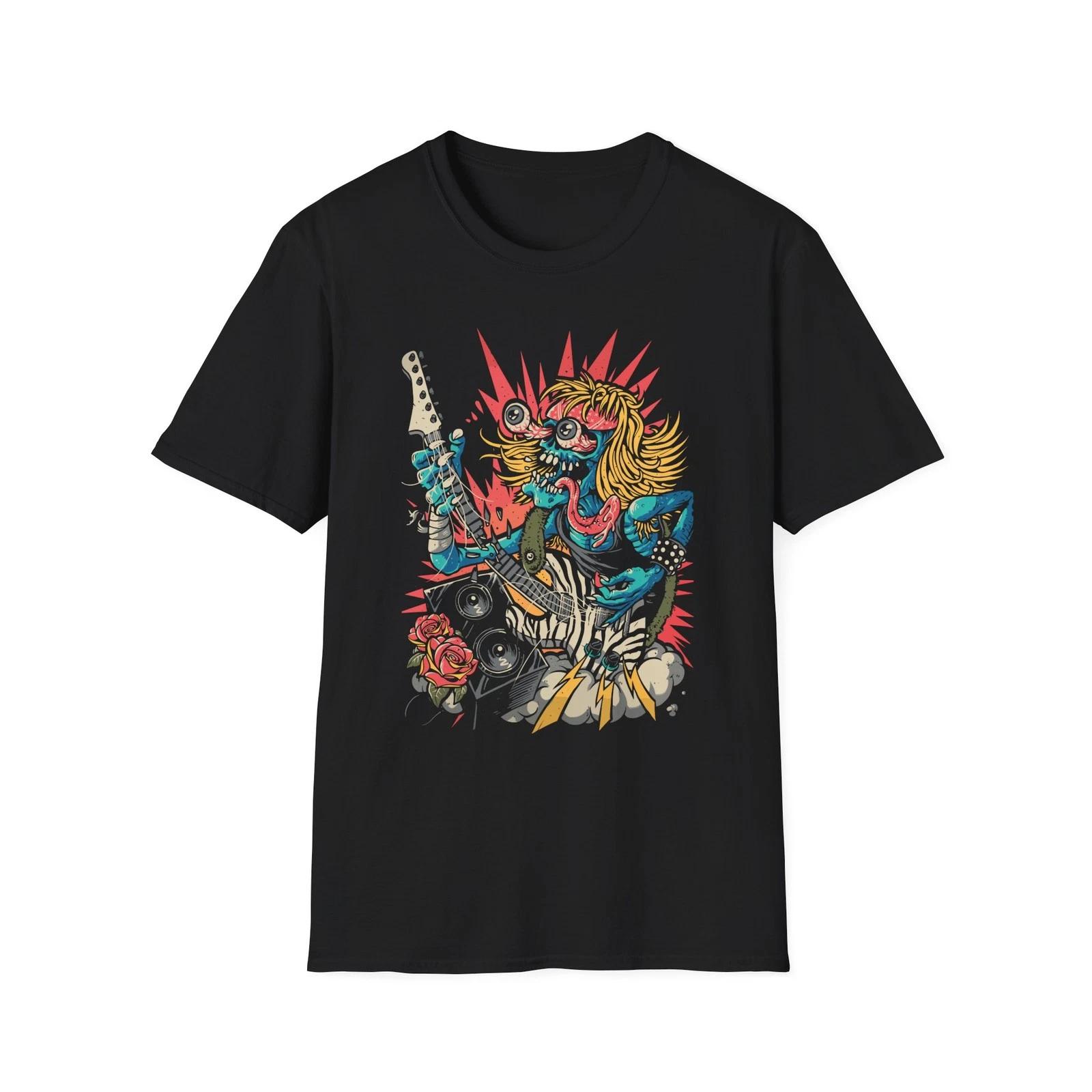 Rockstar Vibes Unisex Softstyle T-Shirt, Music T-Shirt, Vintage Graphic XL