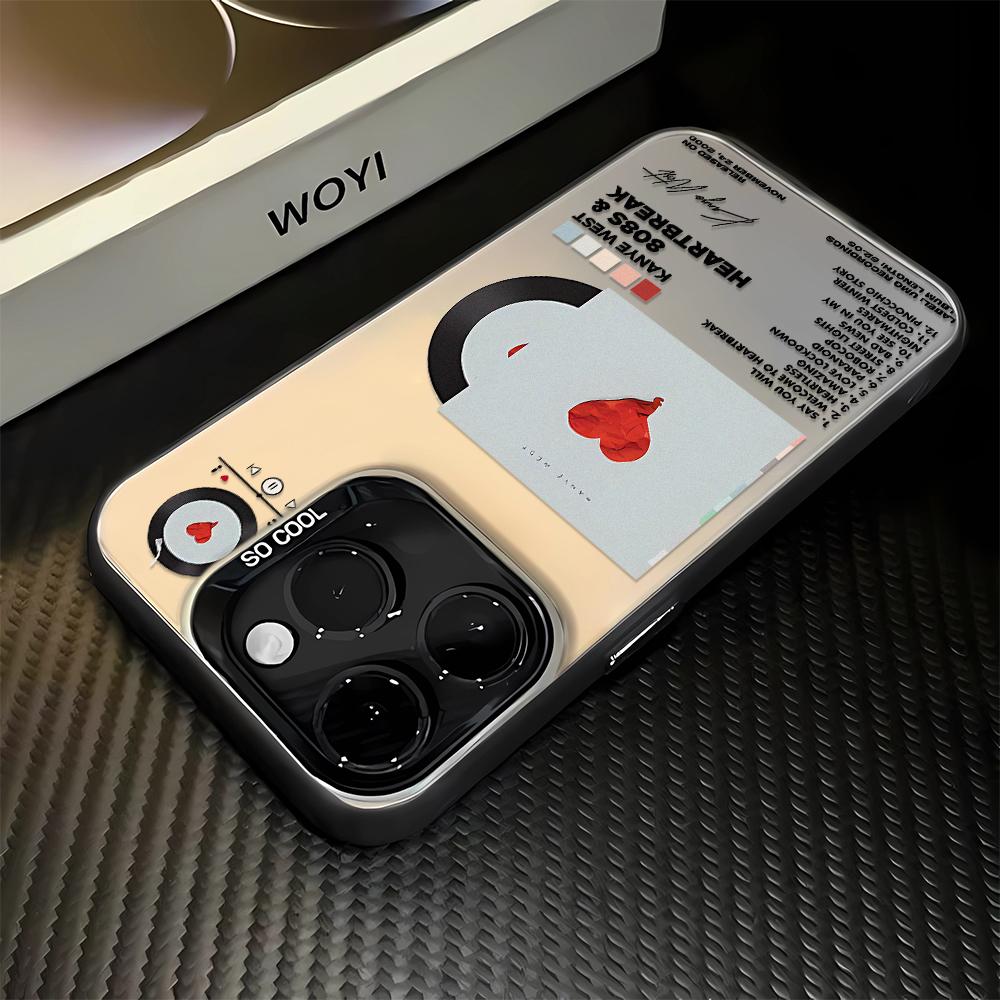 Music CD Case For Iphone 16 Pro 16E Cover For Iphone 15 14 13 12 11 Pro Max Cover Funda Bumber Coque 16 Pro Case Funda