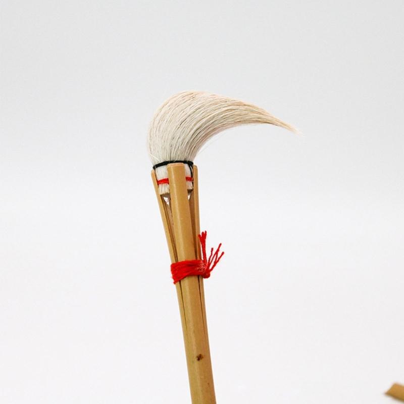 Ceramic Art Brush Wood Handle Pottery Glaze Brush for Pottery Painting Ceramic Glazing Chinese Inks Painting Brush