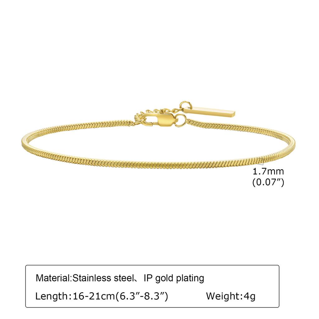 Women Stainless Steel Chain Bracelet, Gold Plated Twist Paperclip Adjustable Link Bracelet,Chunky Stackable Layered Jewelry
