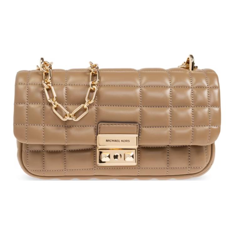 

Новая женская сумка через плечо MICHAEL KORS Tribeca из коровьей кожи, светло-коричневая 30R4G2RL5L-HUSK 23.1*6.1*13.0CM