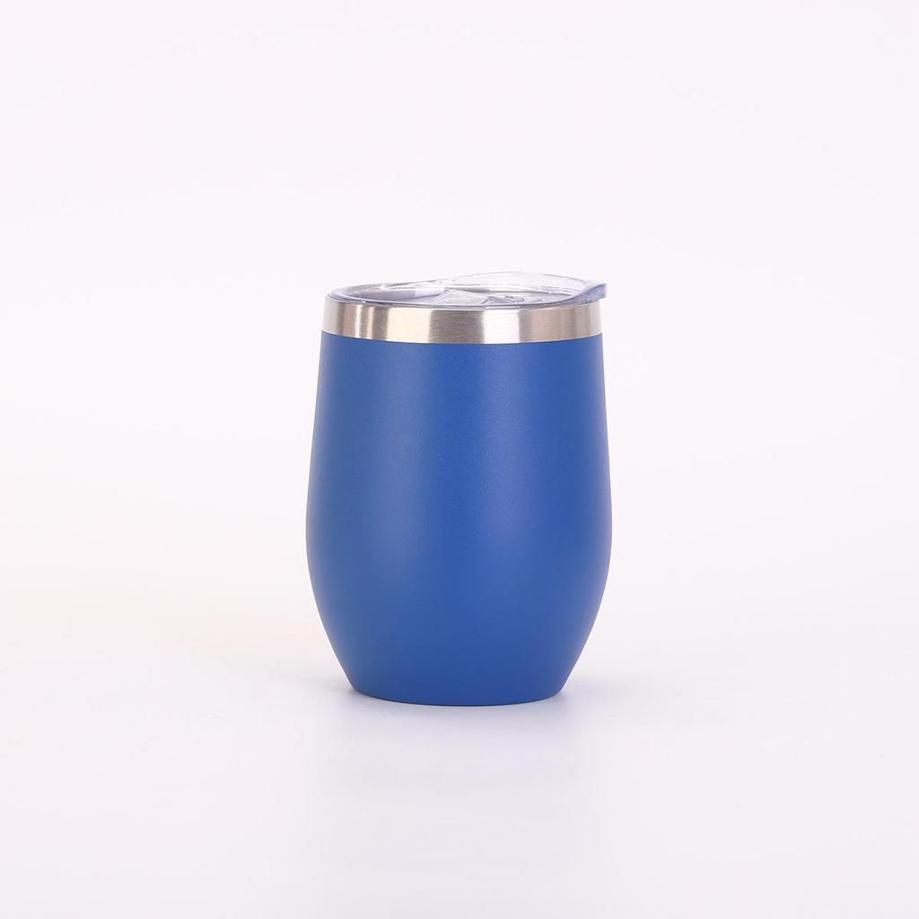 12oz Eggshell U-Shaped Stainless Steel Vacuum Insulated Cup - Customizable Red Wine Glass