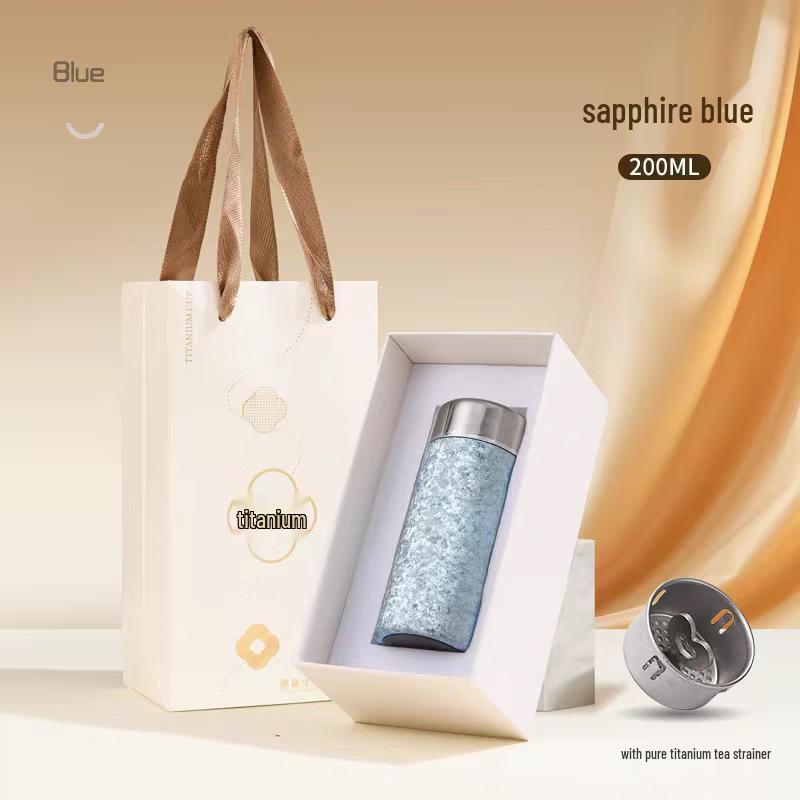 Langjiang Eiskristall Reines Titan Taschenbecher