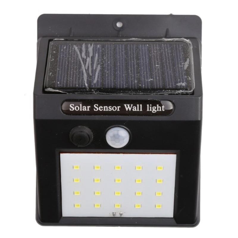 30W Solar Motion Sensor Wall Lights IP68 Waterproof Outdoor  Touch Control, Flush MountOutdoor Waterproof Landscape Courtyard