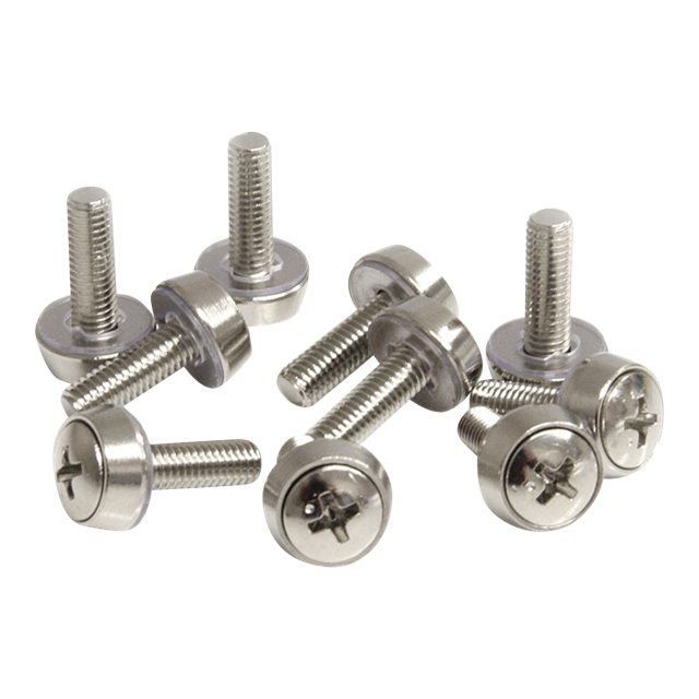 Kit de vis pour rack - STARTECH - M5 Mounting Screws and Cage Nuts - 50 vis de montage et écrous cage M5 - Acier