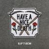 Embroidered Patches On Clothes Punk Patches For Clothing Diy Skull Stripes Stickers Cartoon Patches Appliques Badges