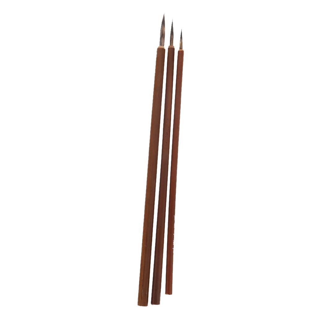 3 Pcs Rat Whisker Brushes Writing Brush Painting