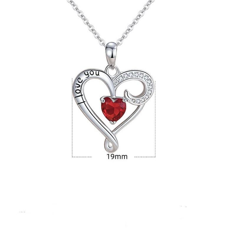 Sterling Silver Peach Heart Love Necklace, Small Market, European and American Ins Style Collar Chain, Female Necklace