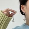 Silver Needle Elegant Diamond-encrusted Long Fringed Earrings Niche Temperament Versatile Earrings Simple Light Luxury High-end Earrings Women