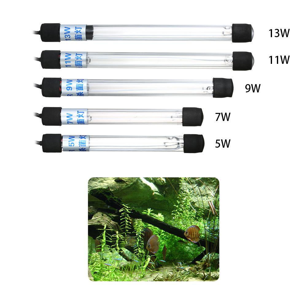13W UV Light Sterilization Lamp Submersible Ultraviolet Sterilizer Water Disinfection for Aquarium Fish   Pond AC220-240V