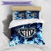 Athletic Bilbao Football Printed 3 Pieces Bedding Set, Comfortable Skin Friendly Bedroom Duvet Cover Set