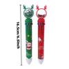 15Pcs Christmas Multi Retractable Pen, Back to School Student Stationery, Cute Elk Sequins Decorated Multi Pen, Merry Christmas Pen Office Supplies an