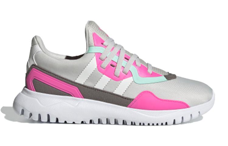 Adidas Originals Flex Collection Abrasion Resistant Breathable Low top Kids Lifestyle Shoes Gray Pink FX5320