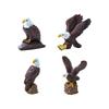 6 Stück Simulierte Weißkopfseeadler-Miniaturen - Harz-Ornament Für DIY-Terrarium, Auto & Schreibtischdekoration