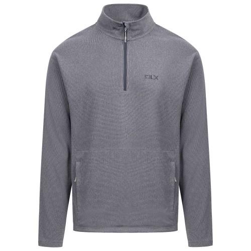 TRESPASS Mens Sebastian DLX Quarter Zip Fleece Top
