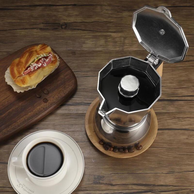 TLXT Premium Double Valve Metal Moka Pot