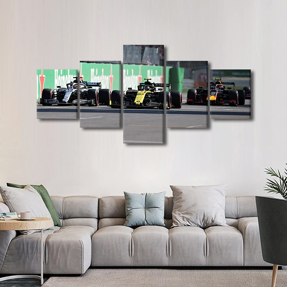 

5 шт. F1 гоночный автомобиль дом спортивный автомобиль 5 шт. картины плакат HD печать 5 панелей современная стена без рамки искусство домашний декор абстрактный