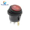 1PCS On Off Waterproof Vehicle Boat Switch Round Switch SPST 3Pin Rocker Switch 6A 10A 250V 125V AC LED