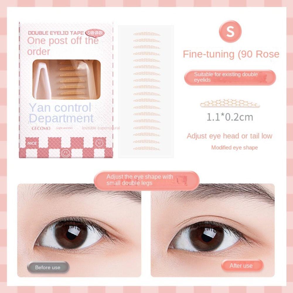 Eye Invisible Double Eyelid Tape Self-adhesive Fiber Lace Eyelid Stickers Invisible Eye Stickers