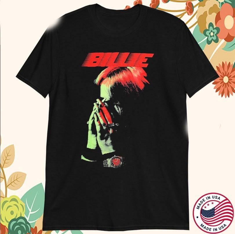 Billie Eilish Hands Face T-shirt size S-5XL XXXL